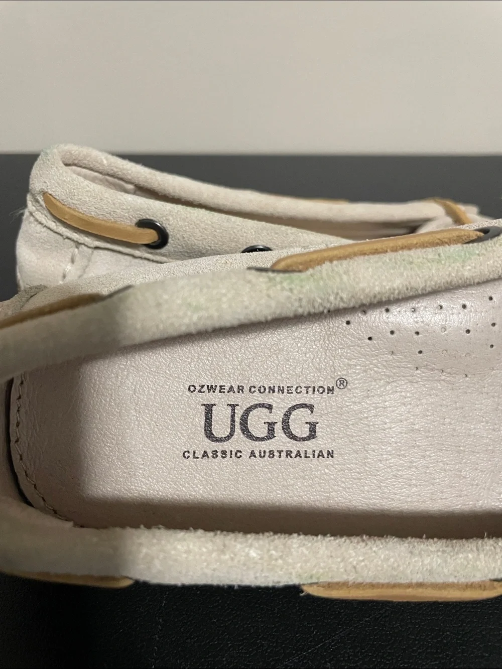 UGG Woven Suede Flat Loafers Size 8 - Picture 6 of 8